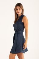 Jersey Dress with Tie Waist