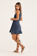 Jersey Dress with Tie Waist