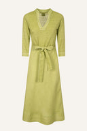 Midi Dress with Tie Waist