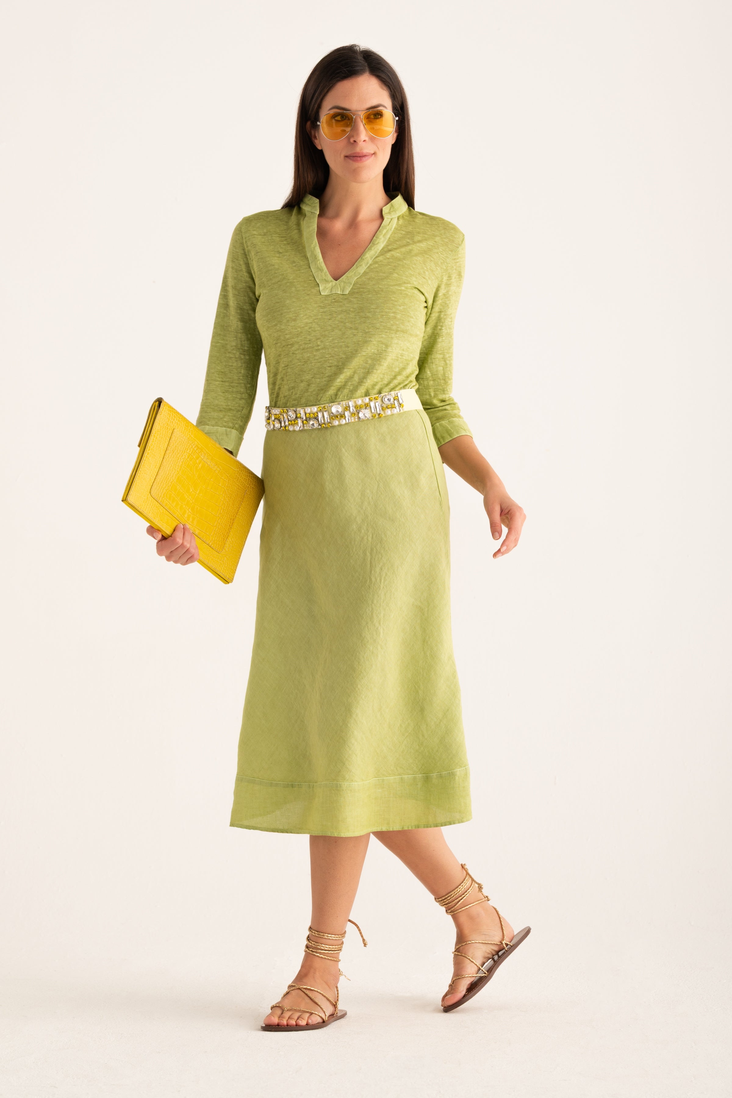 WOMAN JERSEY DRESS SAFARI SOFT FADE / XXS/XXS