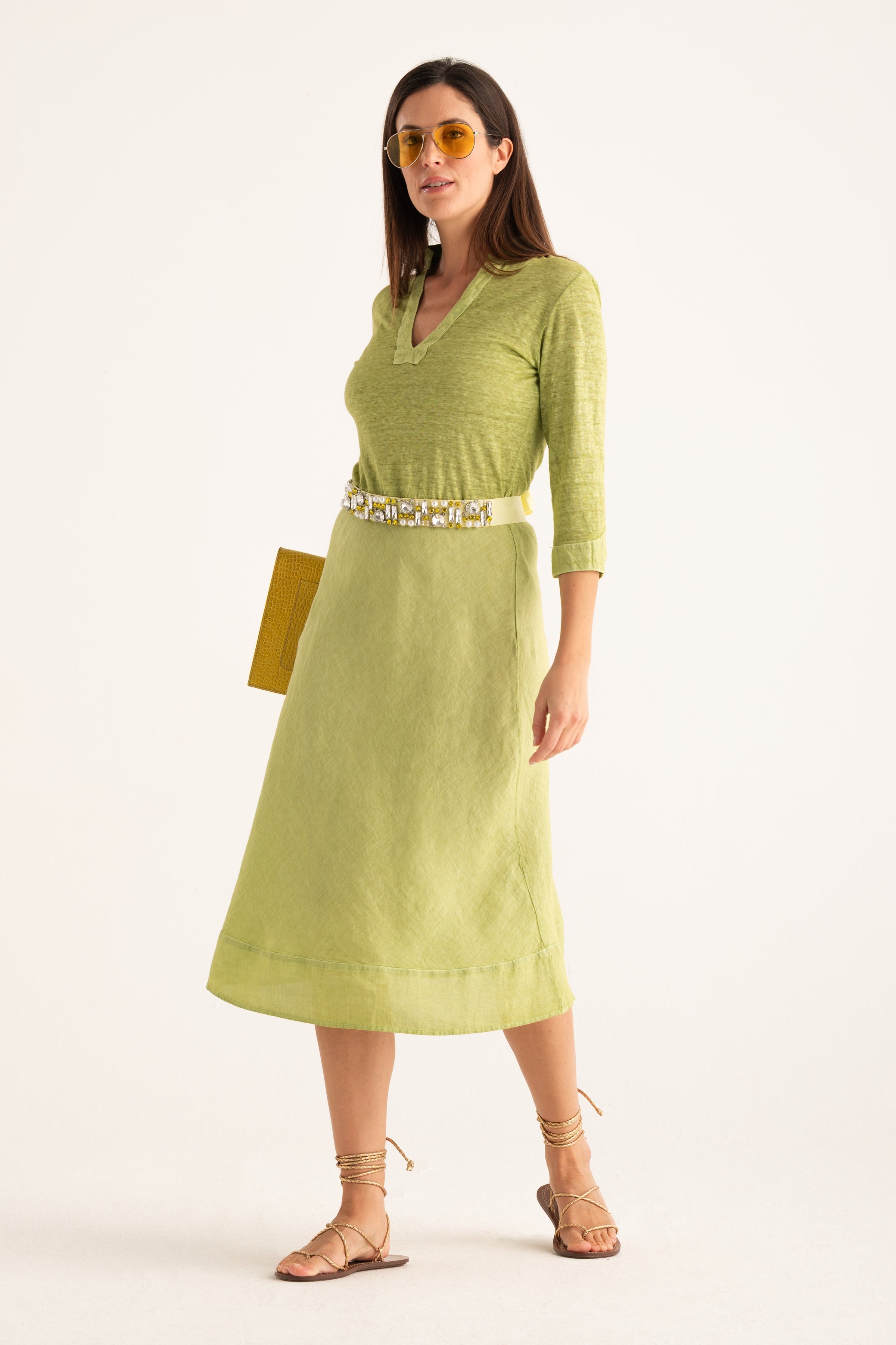 WOMAN JERSEY DRESS NAVY FADE / XXS/XXS WOMAN JERSEY DRESS NAVY FADE / XXS/XXS