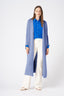 Luxury Long Cashmere Blend Cardigan – Denim Blue