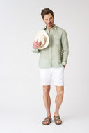 Italian Collar Regular Fit Shirt with Pocket - 31