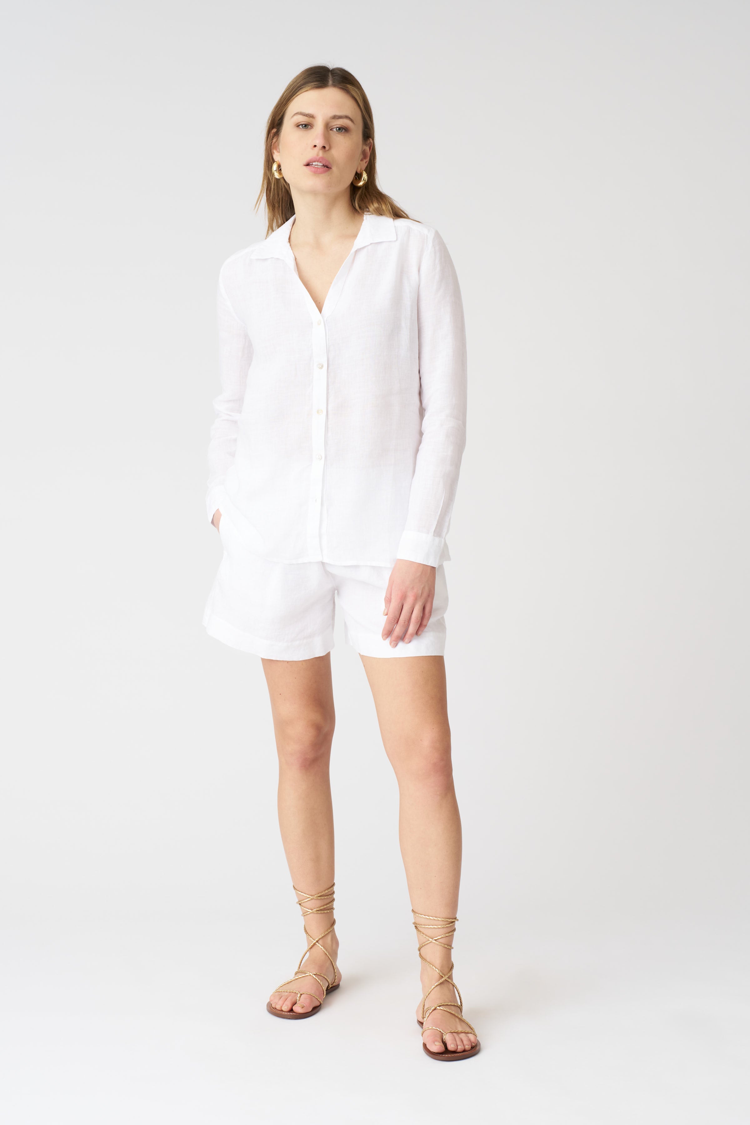 SUBLIMATIO サブリマティオ WHITE LILY SHIRT The White Lily Shirt – 120percento Lino USA