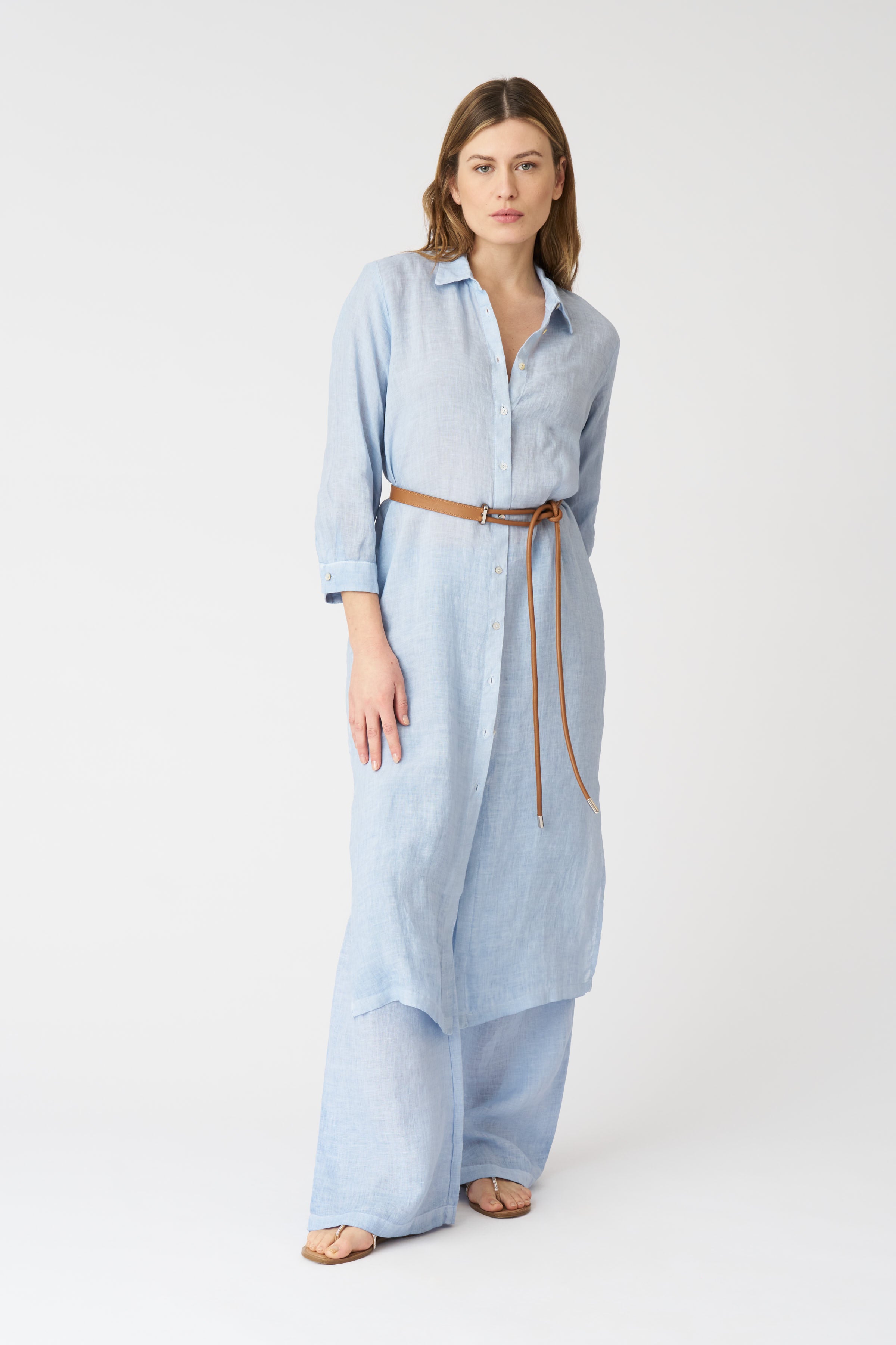 The Ava Shirt Dress – 120percento Lino USA