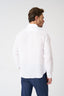 White Classic Slim Fit Light Linen Shirt