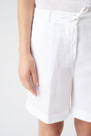 White Drawstring Shorts