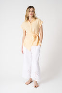 Shirt with Draped Knot - 3
