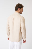 Italian Collar Regular Fit Shirt with Pocket - 16