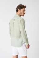 Italian Collar Regular Fit Shirt with Pocket - 32