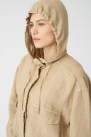 Jacket with Hood and Drawstring Waist