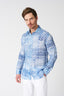 Patchwork Effect Slim Fit Shirt