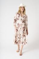 The Japanese Flower Shirt Dress - 5