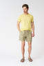 Geometric Yellow Drawstring Short