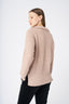 V-Neck Collared Cashmere Blend Sweater