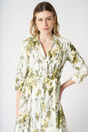 The Japanese Flower Shirt Dress - 3