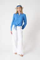 Shirt with Tie Detail - 7