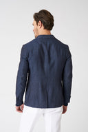 Slim Fit Single Breasted Blazer with Patch Pockets
