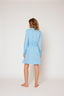 Shirt Dress with Elasticized Ruched Waist