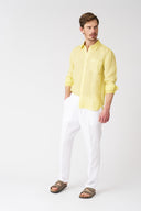 Italian Collar Regular Fit Shirt with Pocket - 11