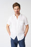 White Regular Fit Shirt with Pocket