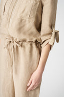 Jumpsuit with Tied Sleeves - 2