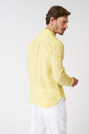 Italian Collar Regular Fit Shirt with Pocket - 12