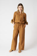 Jumpsuit with Tied Sleeves