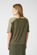 Contrast Panel T-Shirt