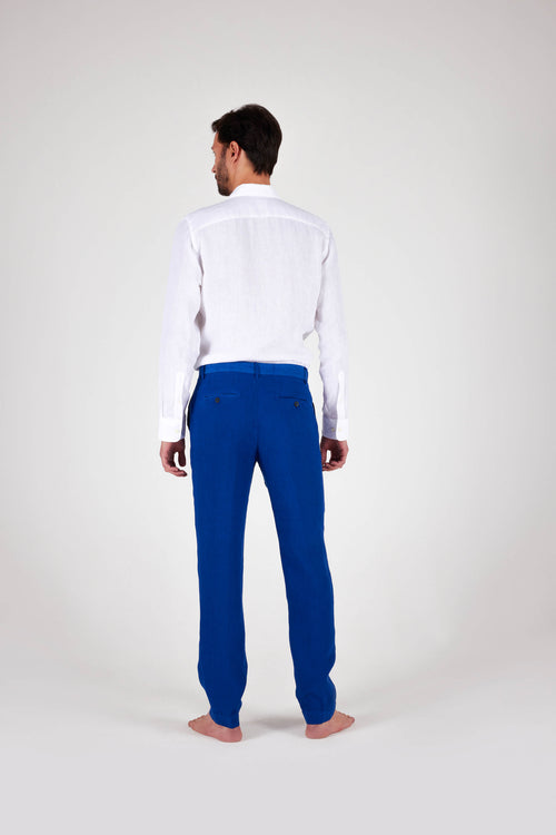 Flat Front Slim Pant Indaco