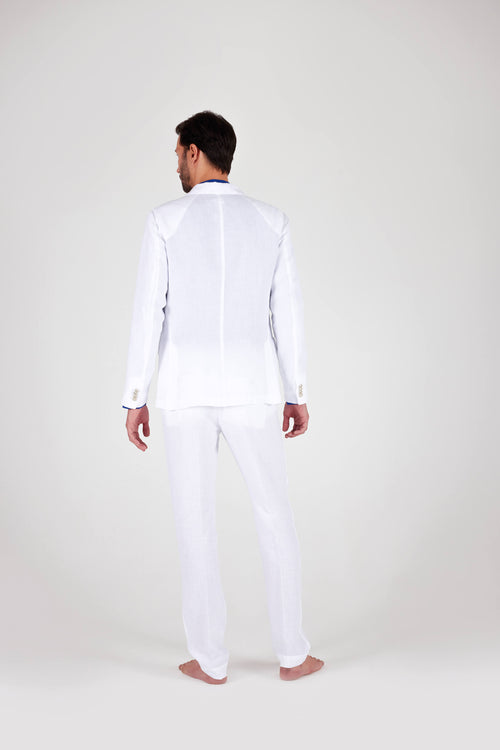 Jacket with Flap Pockets White