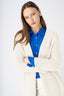 Luxury Long Cashmere Blend Cardigan – Denim Blue