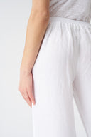 White Wide Leg Relaxed Pant