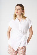 Shirt with Draped Knot