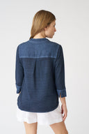 Relaxed V-Neck Blouse