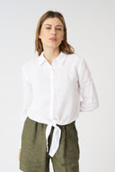 Shirt with Tie Detail