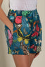 High-Waisted Short Pant With Butterfly Printed