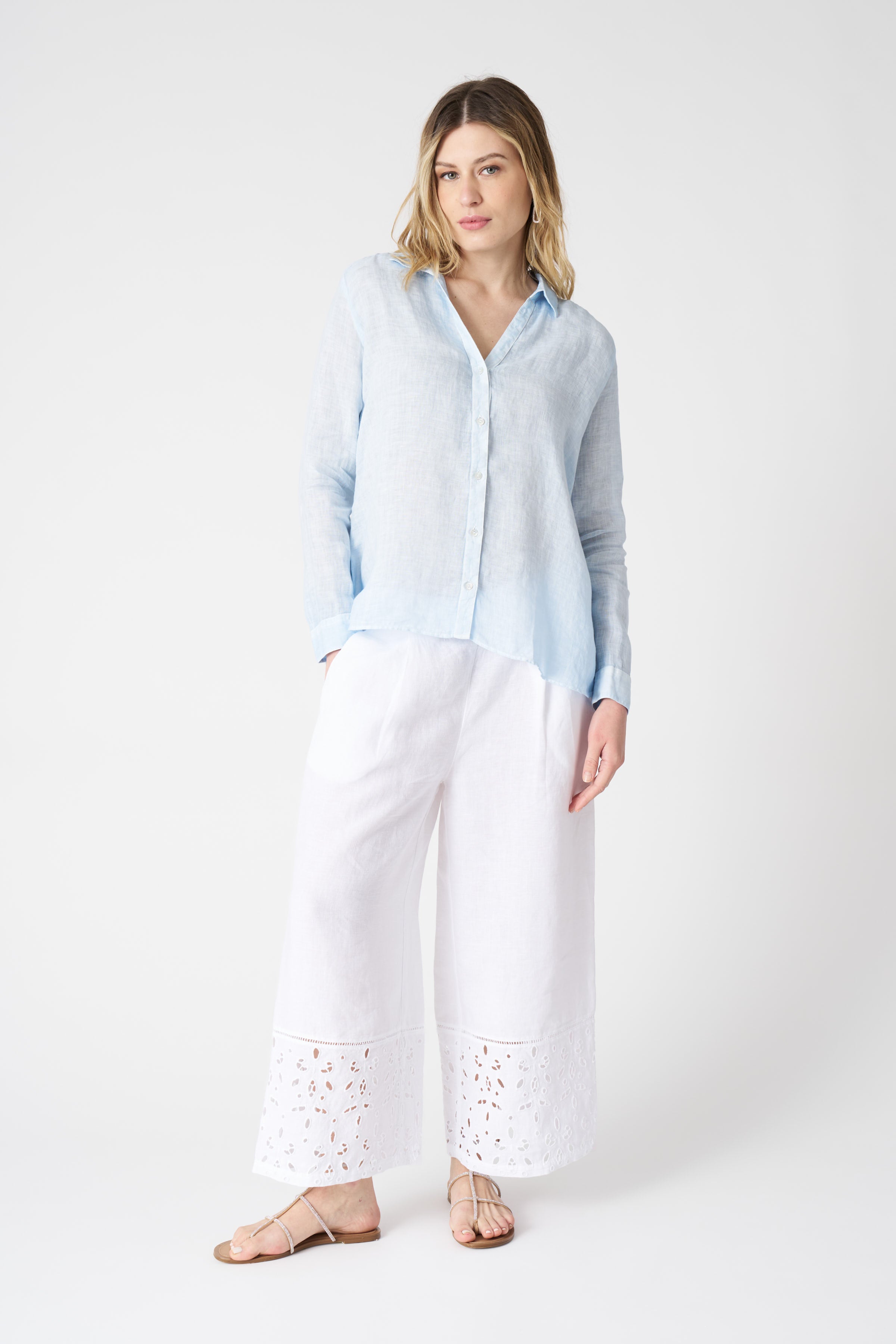 lily white shirt The Lily Shirt NAVY FADE / XS/40