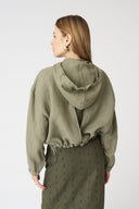 Jacket with Hood and Drawstring Waist