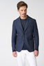 Slim Fit Single Breasted Blazer with Patch Pockets