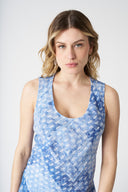 Asymmetrical Patchwork Effect Dress - 4