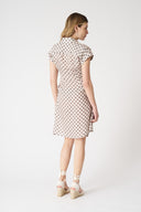 Geometric Dress with Draped Knot - 3