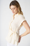 Shirt with Draped Knot - 6
