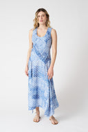 Asymmetrical Patchwork Effect Dress - 1