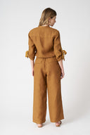Jumpsuit with Tied Sleeves - 7
