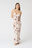 Japanese Flower Maxi Dress