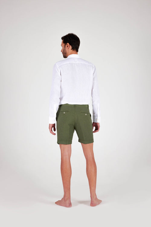 Classic Linen Shorts Army